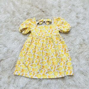 Janie and jack Floral Puff Sleeve Ponte Dress